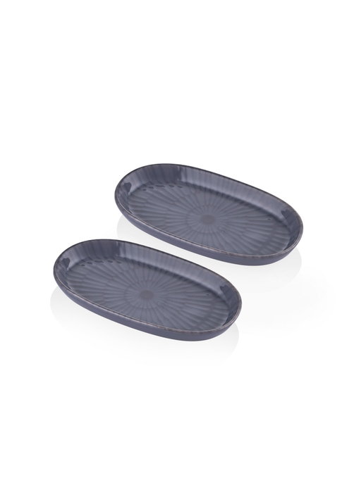 Hermia Juego de Fuentes NON0008 Gris, 2 Piezas Hermia Juego de Fuentes NON0008 Gris, 2 Piezas